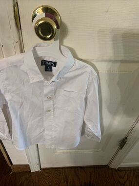 Chaps White Boys' Dress Button-Down Shirt